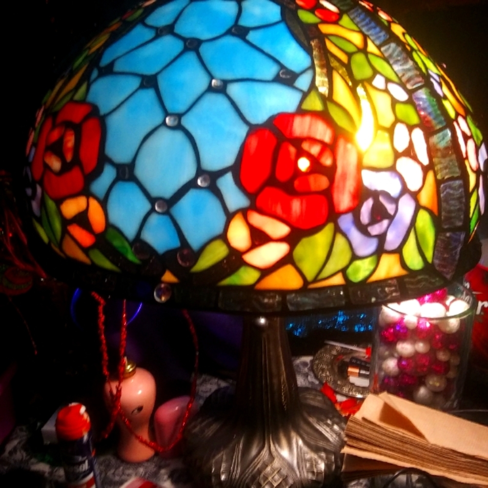 Vintage Stained glass lamp